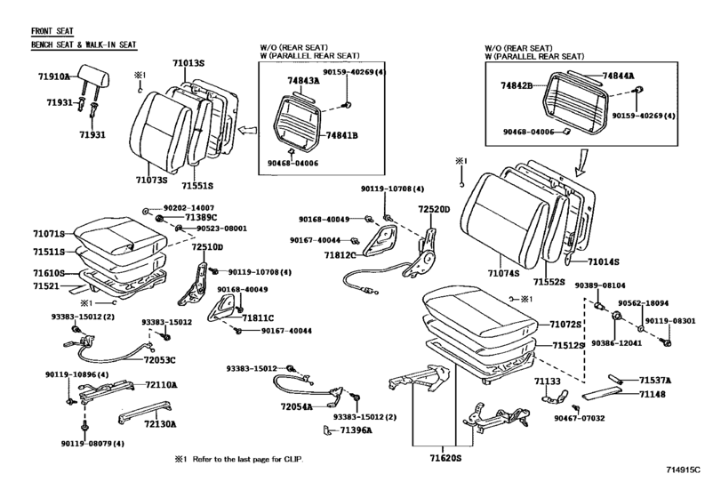 PAD CUSHION FRONT LEFT SEAT HZJ7# RHD