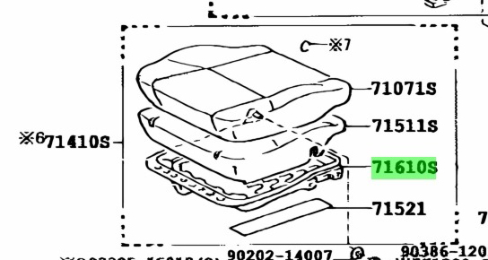 CUSHION FRAME SUB-ASSY FRONT RIGHT SEAT HZJ7# RHD