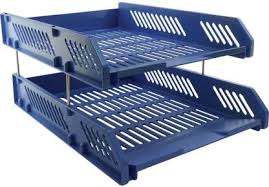 TRAY, plastic, 2 tiers