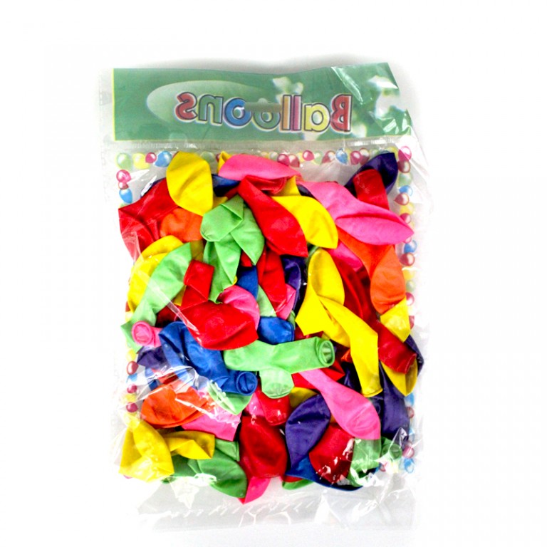 BALLON DE BAUDRUCHE, toutes les coleurs, 100pcs