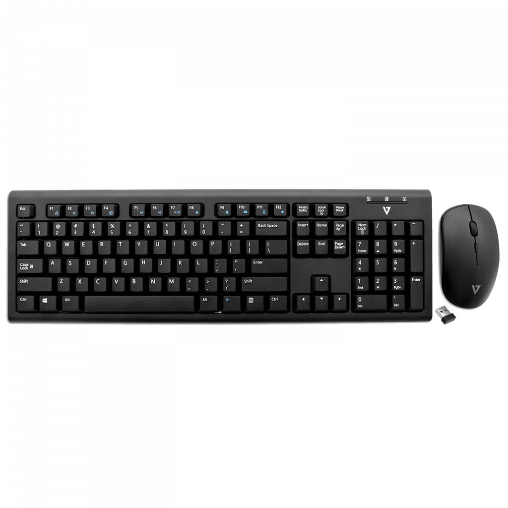 CLAVIER QWERTY externe, sans fil + souris