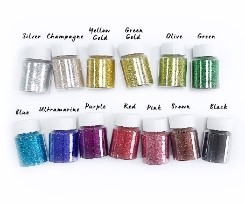 GLITTER, 50g, various colours, pack