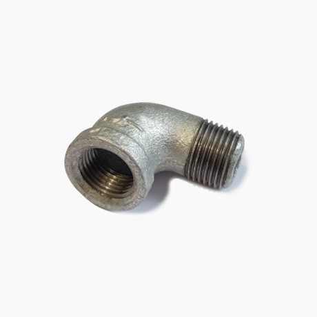 ELBOW COUPLING 90° threaded, galvanized, ½", MxF