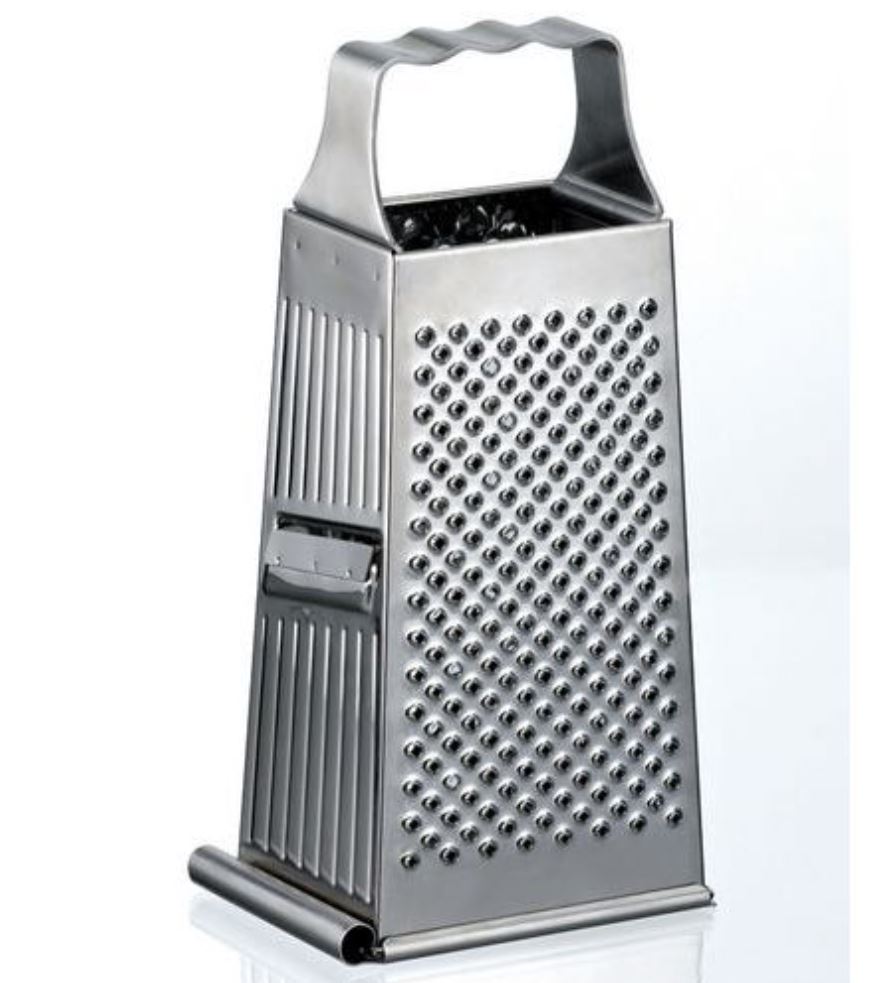 BOX GRATER, stainless steel, 4 sides