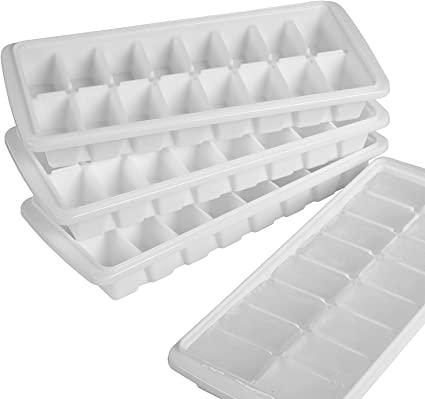 ICE CUBE TRAY, durable plastic, 16 cubes