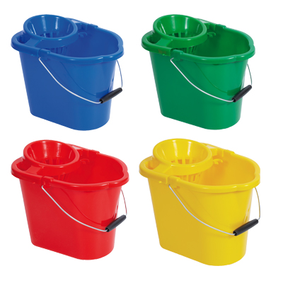 BUCKET with mop sieve, plastic, 12l