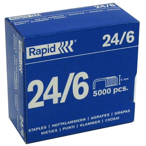(medium stapler) STAPLES, 24/6, box of 5000