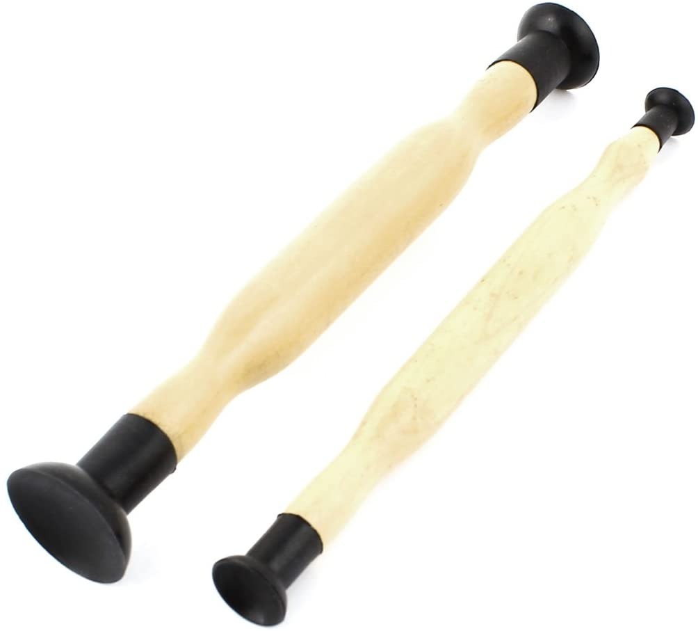 VALVE LAPPING STICKS, wooden, set 2 pieces