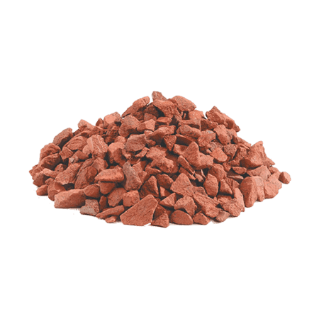 BRICK CHIPS, per cubic feet