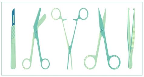 ENT SET, FOREIGN BODY removal, 4 instruments