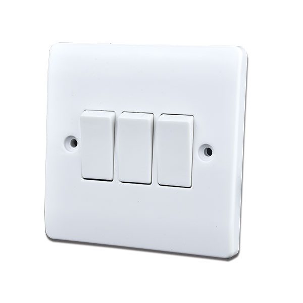SWITCH 3 gang, 5A, 230V