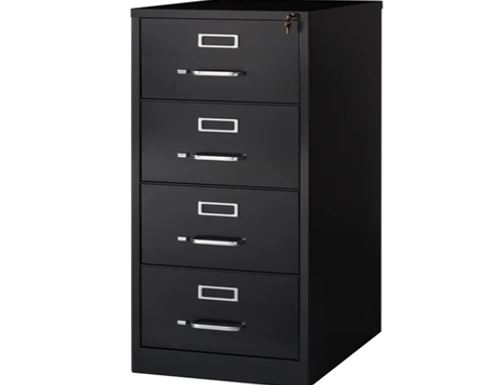 DRAWER CHEST 4 drawers, metal, 20"x24"x54"