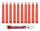 GLOW STICK snap & shake, 15xØ1.7cm, red, with hook