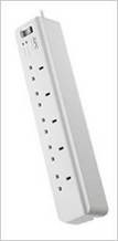 SURGE PROTECTOR, multi-socket, English standard, for network