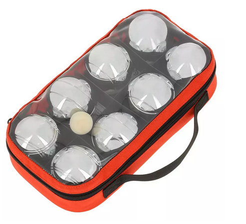 BOULES DE PETANQUE, jeu de 8 en etui