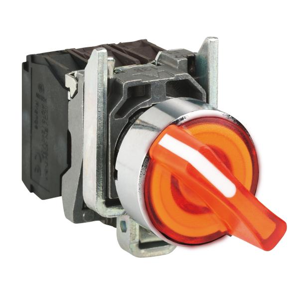 (incinerator) ILLUMINATED SELECTOR SWITCH, orange