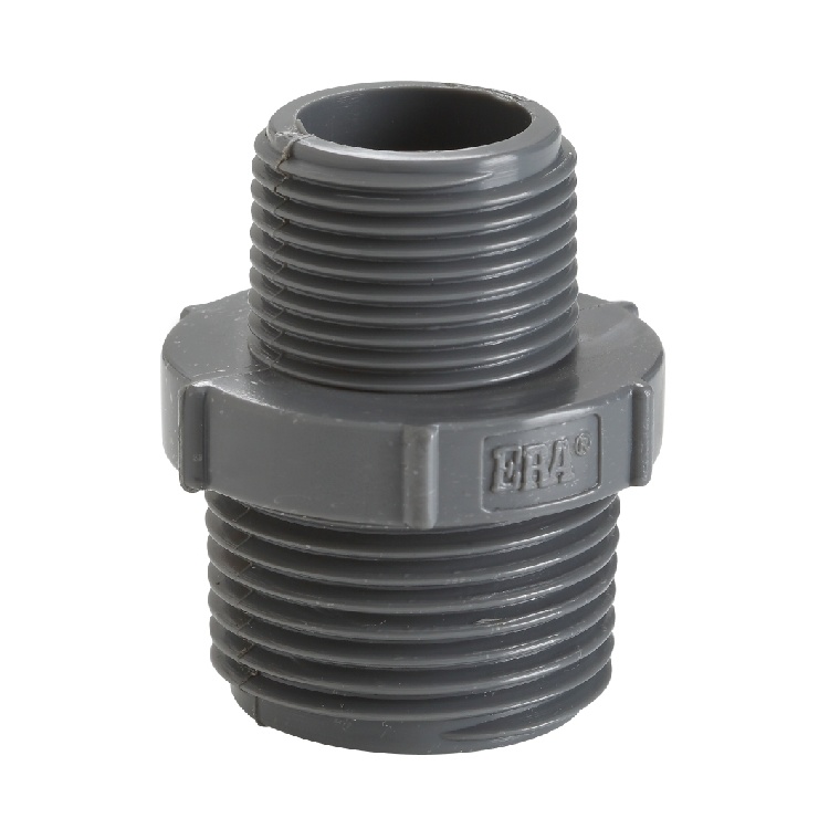 NIPPLE COUPLING threaded, PVC, Ø ¾", MxM