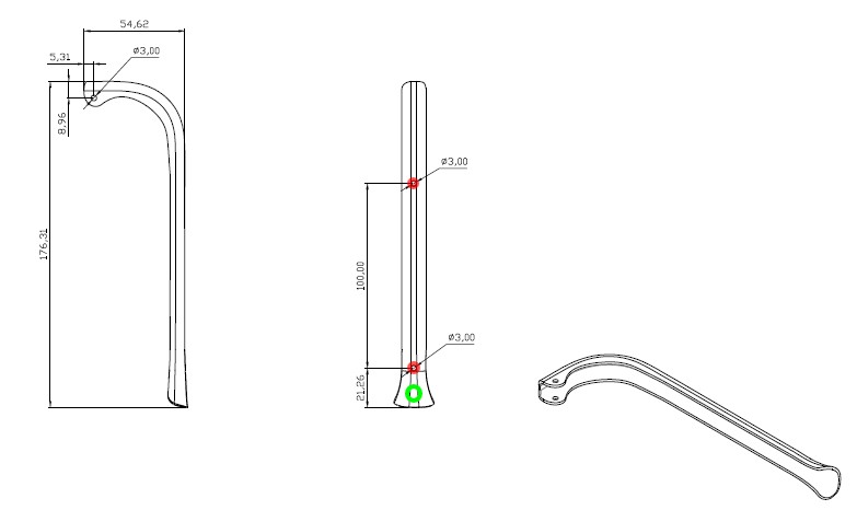 (tap, ¾", automatic closing) LONG LEVER