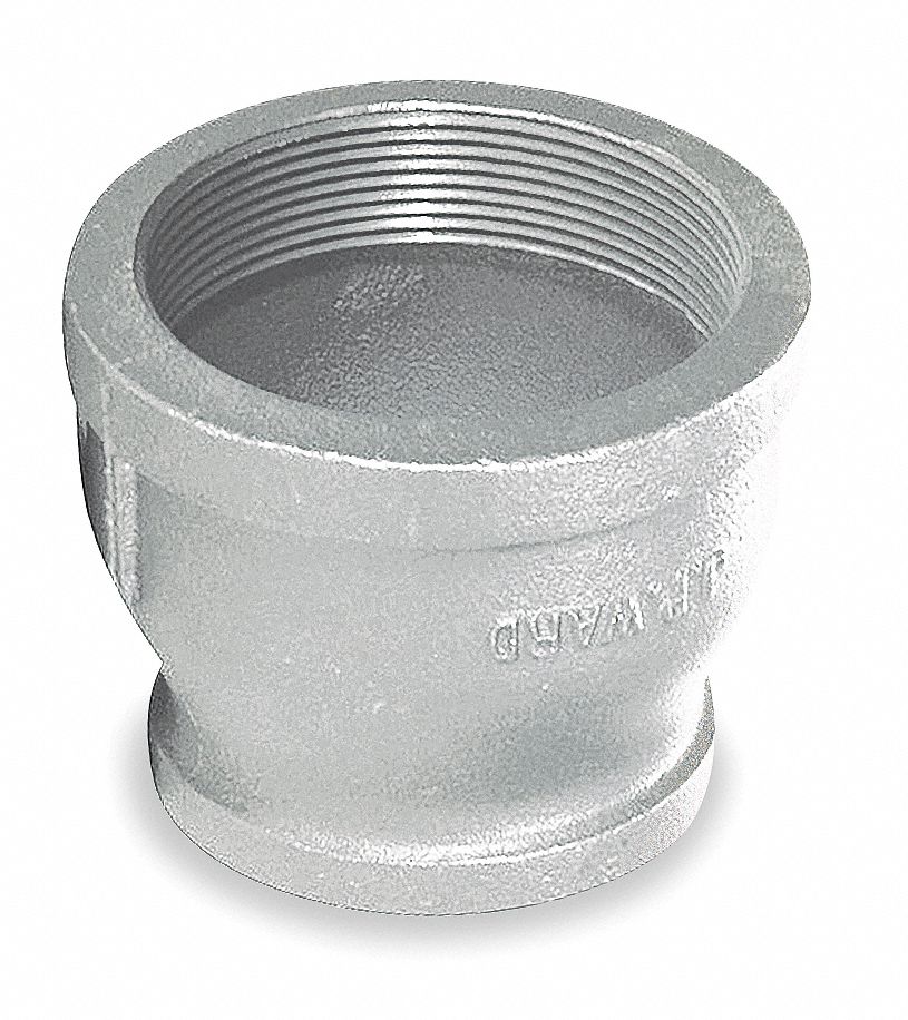 REDUCER COUPLING threaded, galvanized, 4"-3", FxF