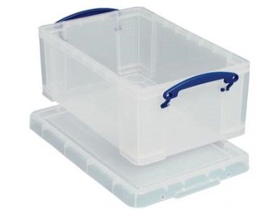 STORAGE BOX with lid, plastic, 5l, transparent