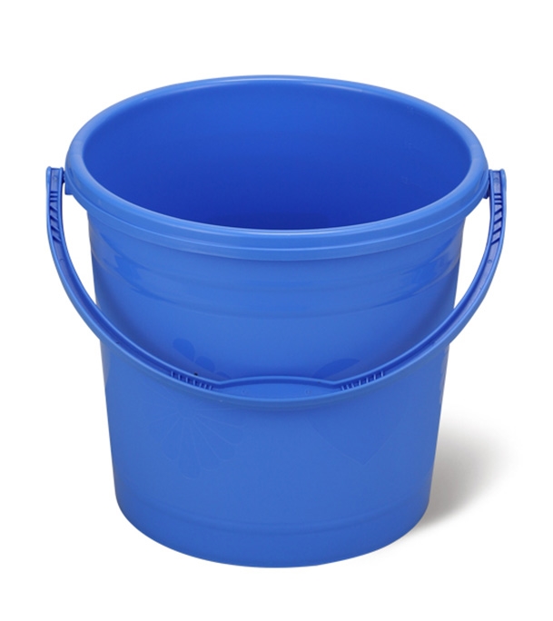 SEAU, plastique alimentaire, 40l, forme ronde, bleu