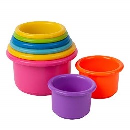 STACKING CUPS/BLOCKS, plastic