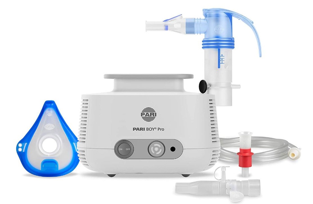 NEBULIZER + COMPRESSOR (PARI BOY PRO) + accessories