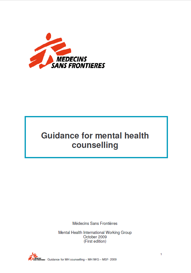 Guidance for mental health counselling