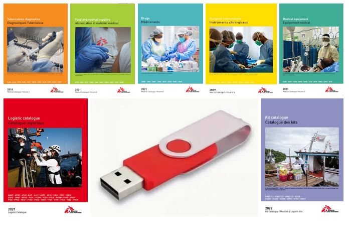 MSF CATALOGUES SET (7 catalogues), En/Fr, A4