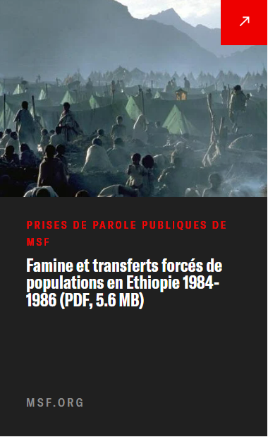 Famine et transferts forcés de populations en Ethiopie 84-86