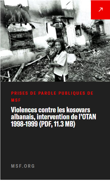 Violences contre les Kosovars albanais, intervention…