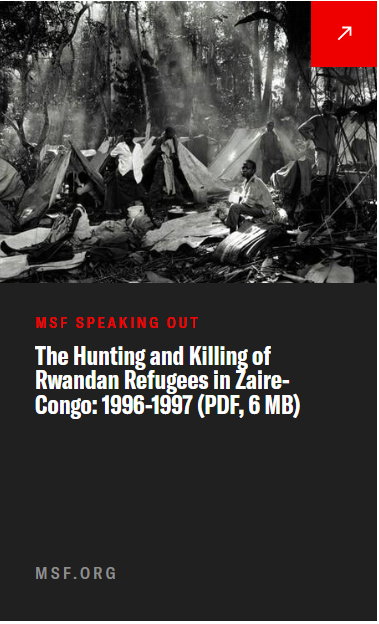 Hunting & killing of Rwanda refugees in Zaire/Congo 96/97