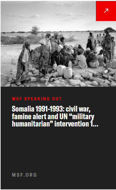 Somalia 1991-1993: civil war, famine alert...Speaking Out