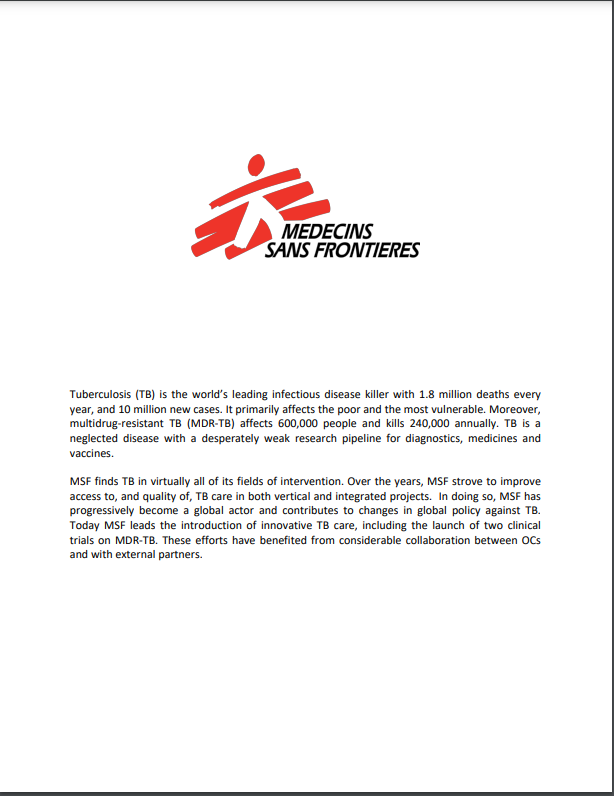 MSF TB Political Statement