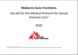 [L009SEVM13E-E] Job aid for the medical protocol for sexual violence care