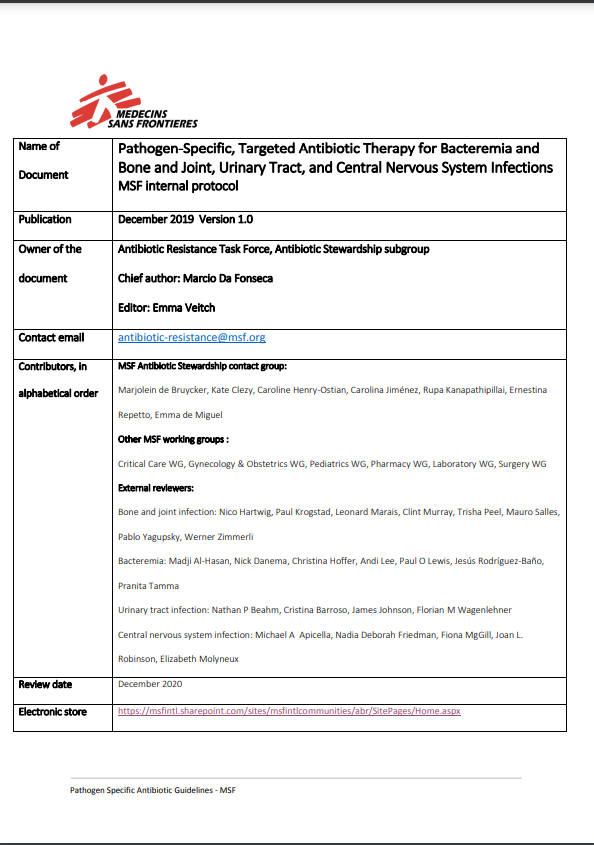 Pathogen-specific, targeted antibiotic therapy fr bacteremia