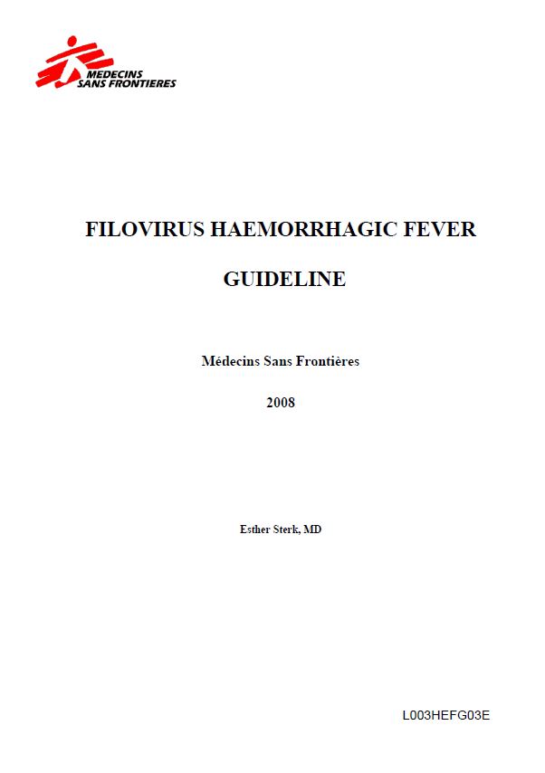 Filovirus Haemorrhagic Fever Guideline