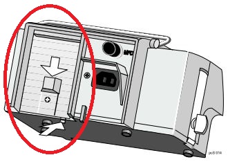 (syringe pump Perfusor) BATTERY COMPARTMENT COVER 3450 6632