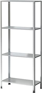 SHELVES, galvanised, ±200x50x25cm, load 220kg, 4 levels