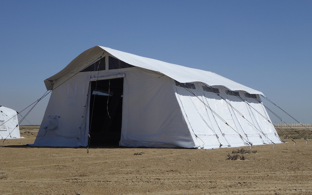 TENT multipurpose, 42m², 7x6m, plastic sheeting