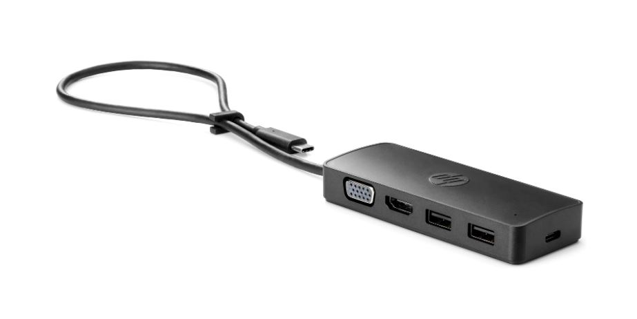 HUB USB-C to 2xUSB-A, 1xVGA, 1xHDMI + cable