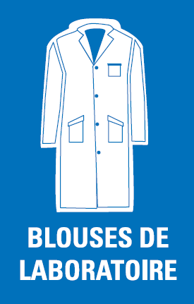 (MiniLab) STICKER outside, lab. coat, 64x100mm, FR