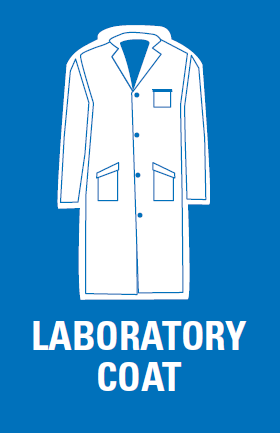 (MiniLab) STICKER outside, lab. coat, 64x100mm, EN