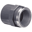 CONNECTOR threaded/glued, PVC pression, Ø 2"/50/63mm, FxM