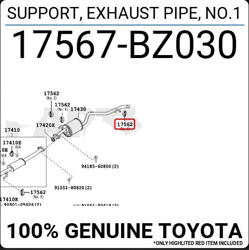 Avanza F651) SUPPORT pot d'échappement