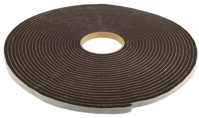 FOAM STRIP adhesive, width 12 x thickness 6mm, roll