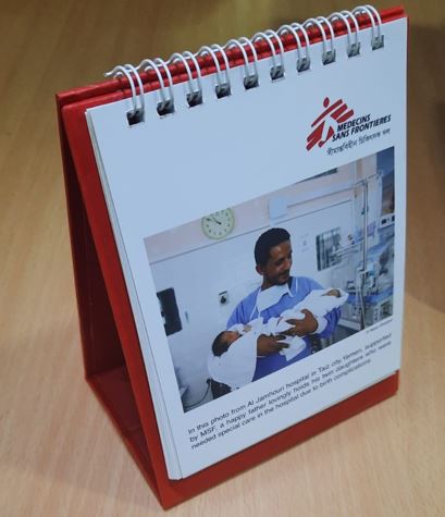 CALENDRIER MSF, de bureau, pour 2022