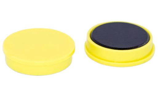 (whiteboard) MAGNET, Ø30x6mm, yellow