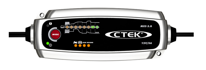 BATTERY CHARGER (CTEK MXS 5.0) 12V/5A, in 230V, auto/moto