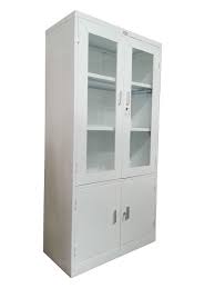 CUPBOARD, metal, ± 200x100x40mm, upper clear doors